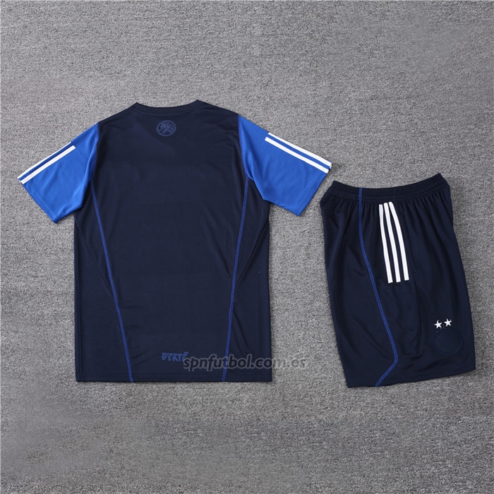 Chandal del Argelia Manga Corta 2023-2024 Azul - Pantalon Corto